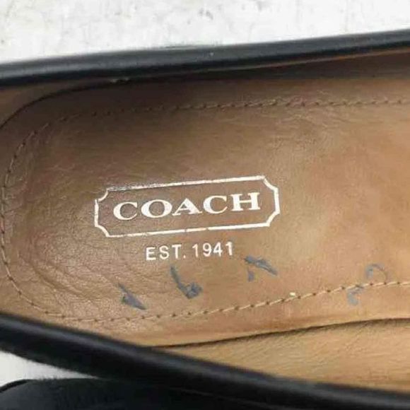 Coach Designer Black Loafer Flats - Size Women's 7 - Picture 5 of 7